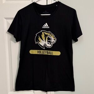 Sz Medium Adidas Creator Tee  Black Gold Tigers Volleyball T-Shirt Dri-fit
